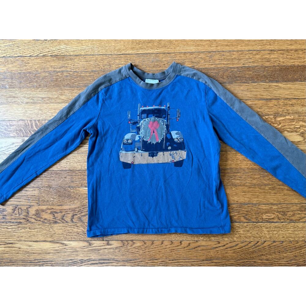 Hanna Andersson Boys' Holiday Truck & Wreath Shirt 8